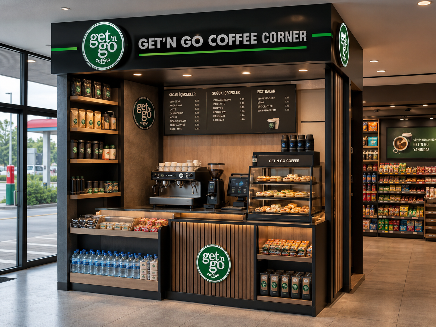 Get'n Go Coffee Corner Konsept